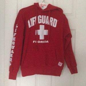 Red Lifeguard Sweatshirt small